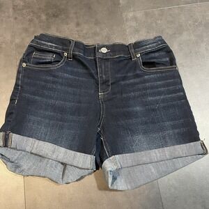 Soho New York & Co. Shorts Womens Size 4‎ Blue Super Stretch 3.5 Inch F-12